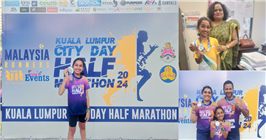 Ananya Inspires at Kuala Lumpur City Day Half Marathon 2024