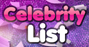 Celebrity List