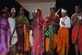 CLS 9 and IGCSE 10 students performed a play on the Return of Rama.