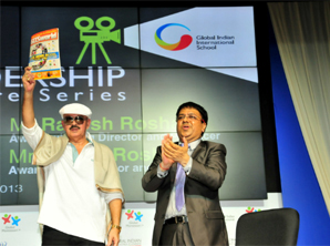 Mr Rakesh Roshan officially releases GIIS World magazine accompanied by Mr Temurnikar