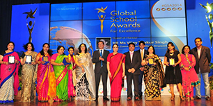 Recipients of GIIS Super Star Award with HE Ms Vijay Thakur Singh and GIIS Management team