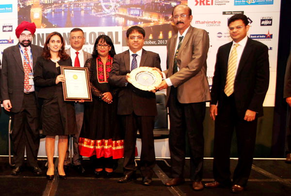 GIIS team receiving the Golden Peacock HR Excellence Award 2013