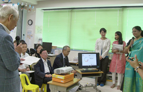 Delegate members addressing GIIS Tokyo Campus team