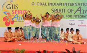 GIIS students performing Malay dance