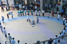 A street play presented by cl VI