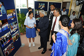 Dr Kalam interacted with students during his visit to GIIS East Coast Campus in 2011
