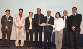An elated GIIS, East Coast Campus team accompanied by GIIS Sr Management team with the prestigious Singapore Quality Class (SQC) Star 2010 plaque