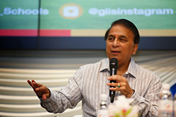 Sunil Gavsakar responds to questions from students