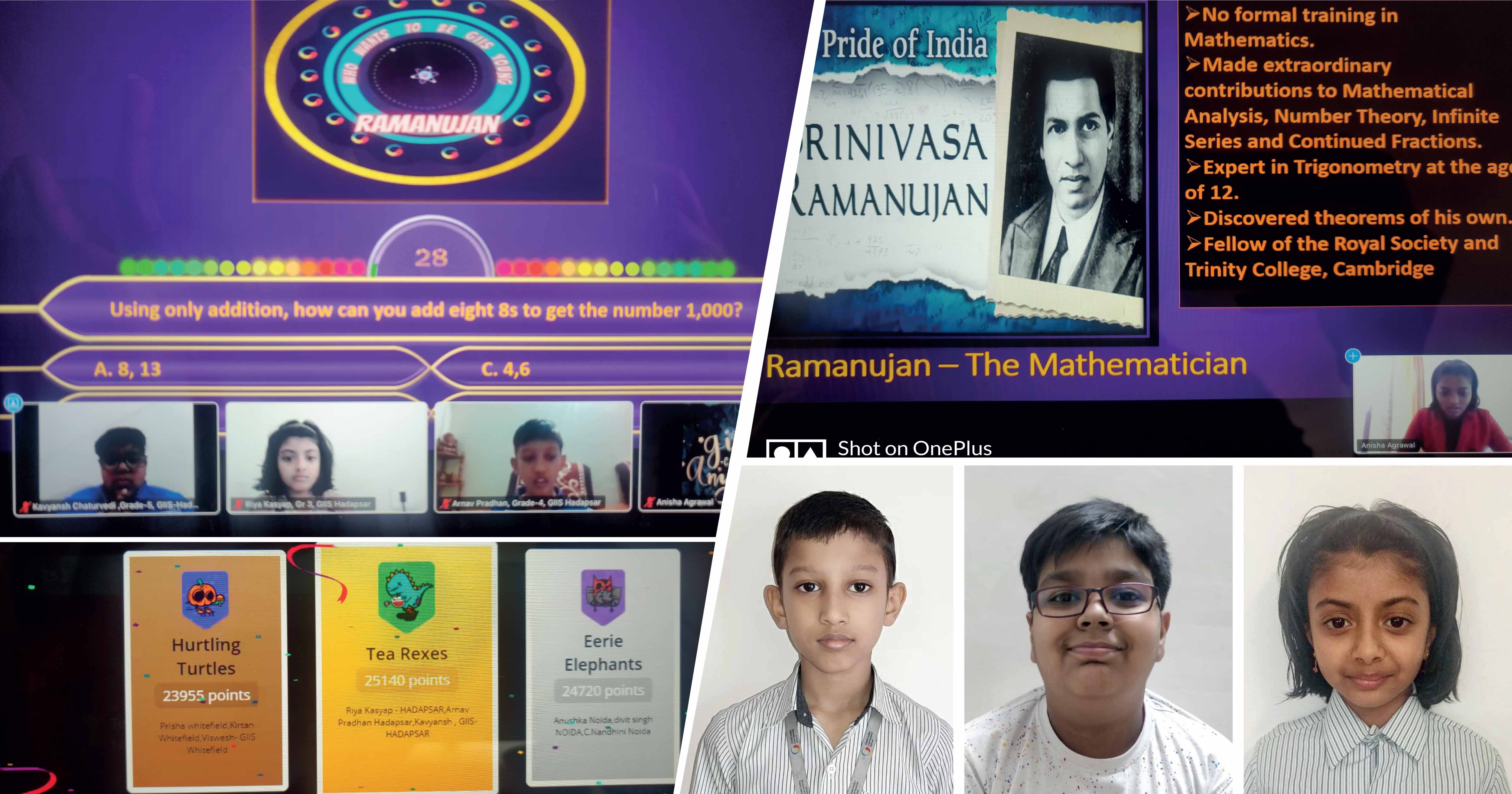 Ramanujan quiz competition_ GIIS Hadapsar