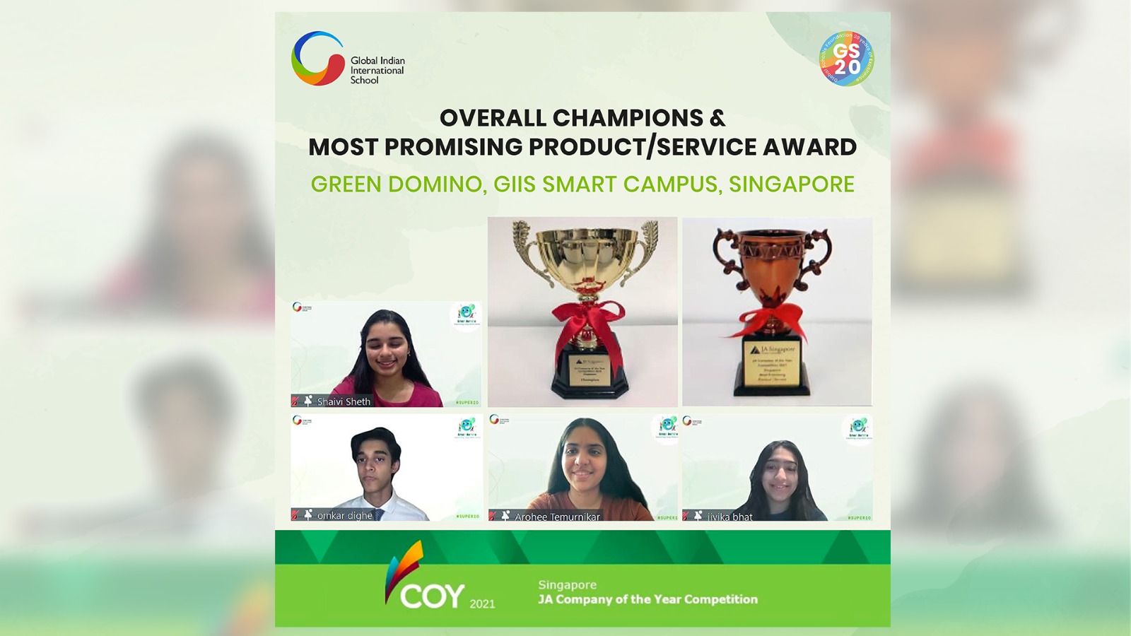 Giis Smart Campus Entrepreneurs Win Company Of The Year 2021 Giis Smart Campus Entrepreneurs Win Company Of The Year 2021