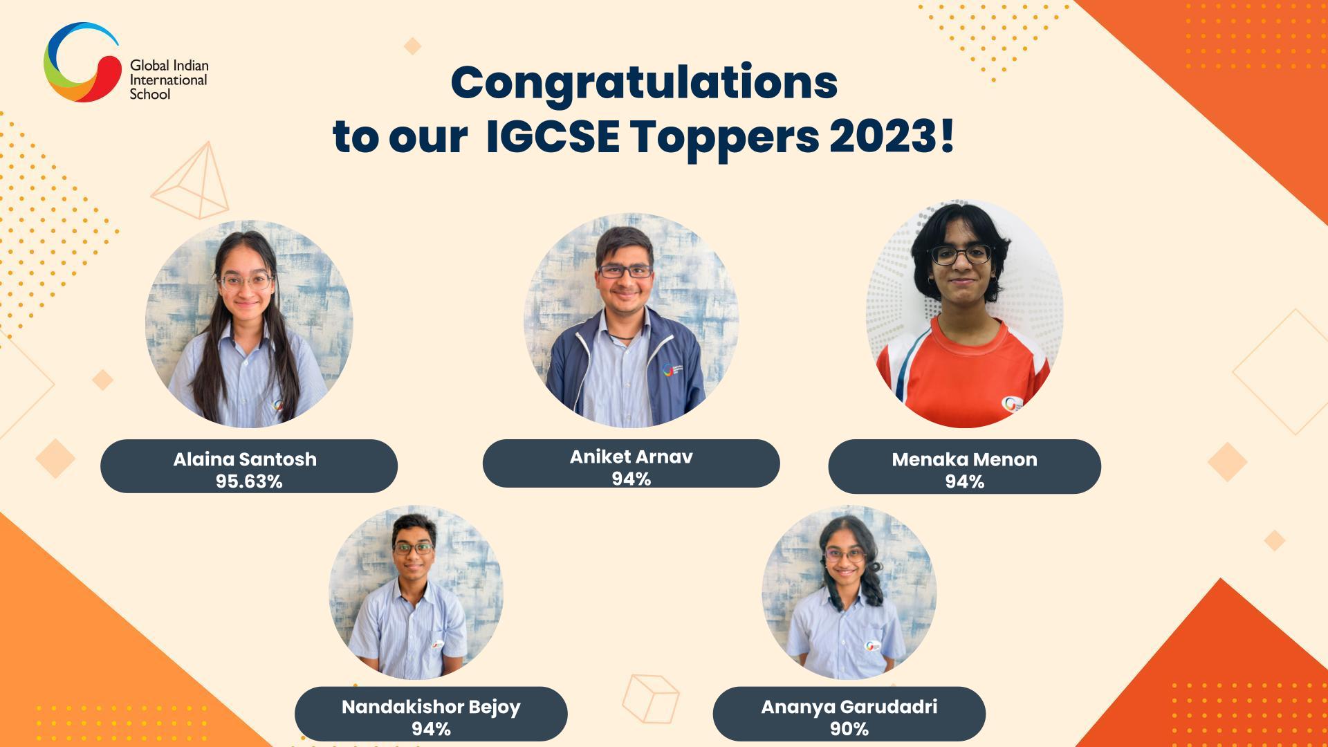 GIIS Tokyo students pass the IGCSE 2023  results with flying colours