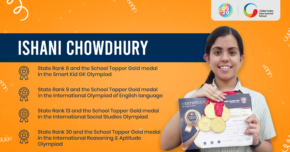 Celebrating Excellence Ishani Chowdhury Wins SilverZone Olympiad Exams