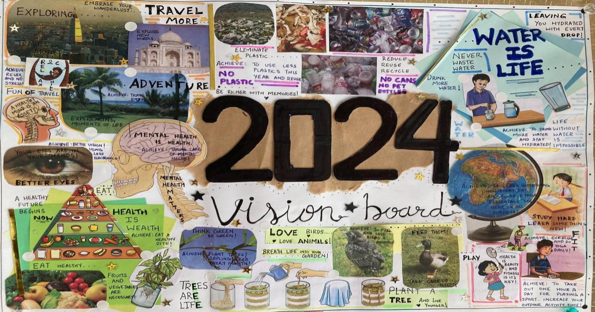 GIIS Tokyo's Vision Board 2024 Empowers Dreams