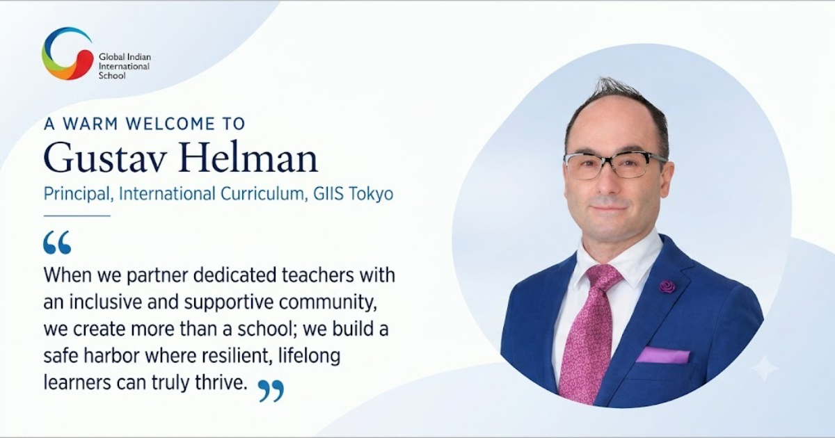 GIIS Tokyo Welcomes Gustav Helman as Principal, International Wing