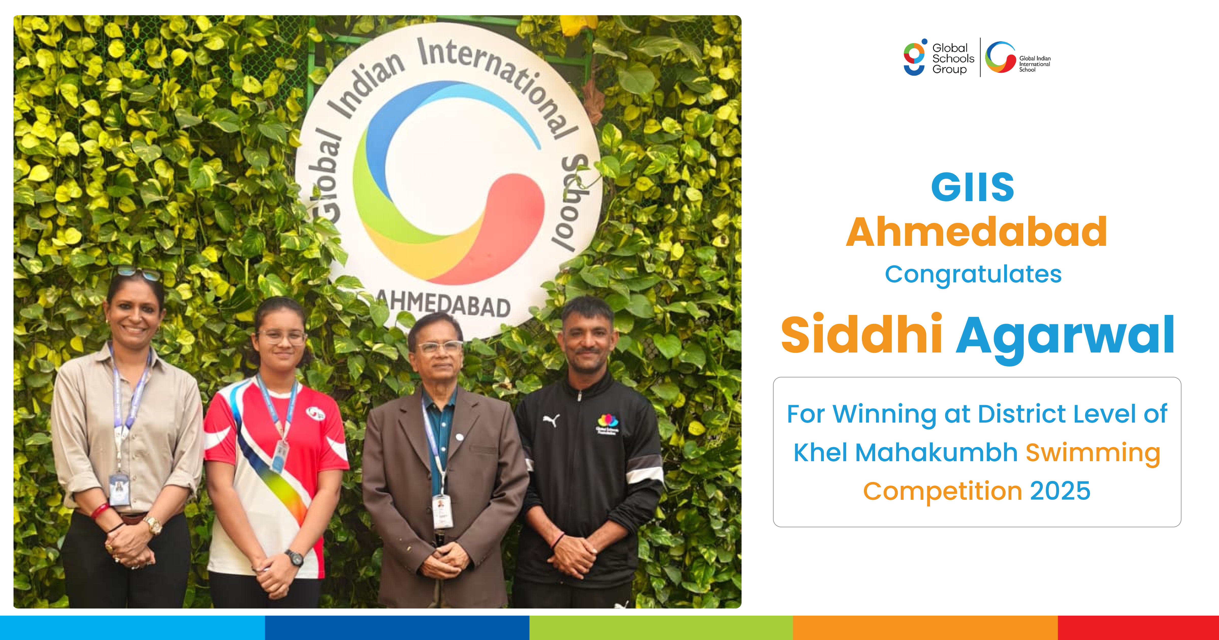Siddhi Agarwal Excels at Khel Mahakumbh Swimming Competition 2025