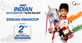 A proud moment for GIIS Whitefield and Indian motorsport alike, Eeshan Swaroop has made history on the international motorspo
