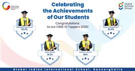 GIIS Bannerghatta CBSE Grade 10 Toppers