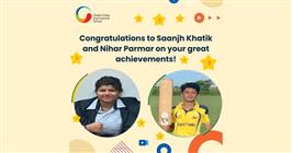 GIIS Tokyo congratulates Saanjh Khatik and Nihar Parmar on their success