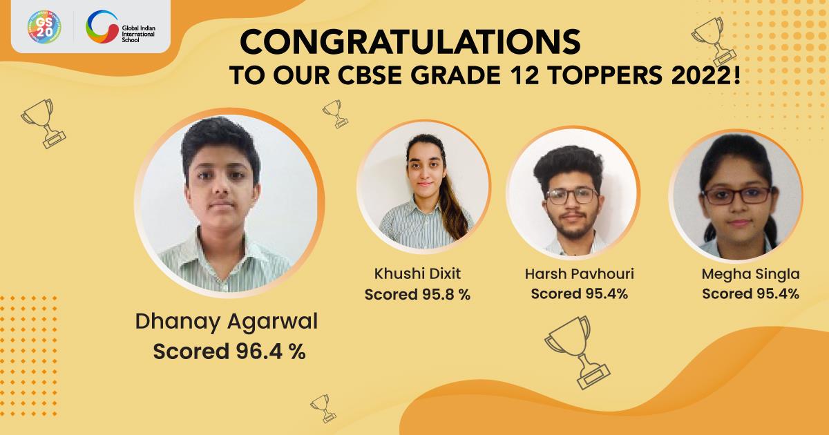 Great Results For Giis Noida In Cbse Grade 12 Board Examination