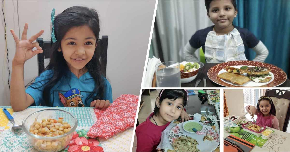 An Interesting Healthy Tiffin Activity Conducted For Grade 1 Students