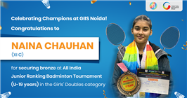 Naina-Chauhan-GIIS-Noida-Badminton-Champion