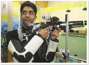 Abhinav Bindra at the Beijing Olympics Abhinav Bindra at the Beijing Olympics