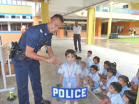 The Police sign
