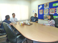 Principal Ms Melissa Maria (right) with the Police Team